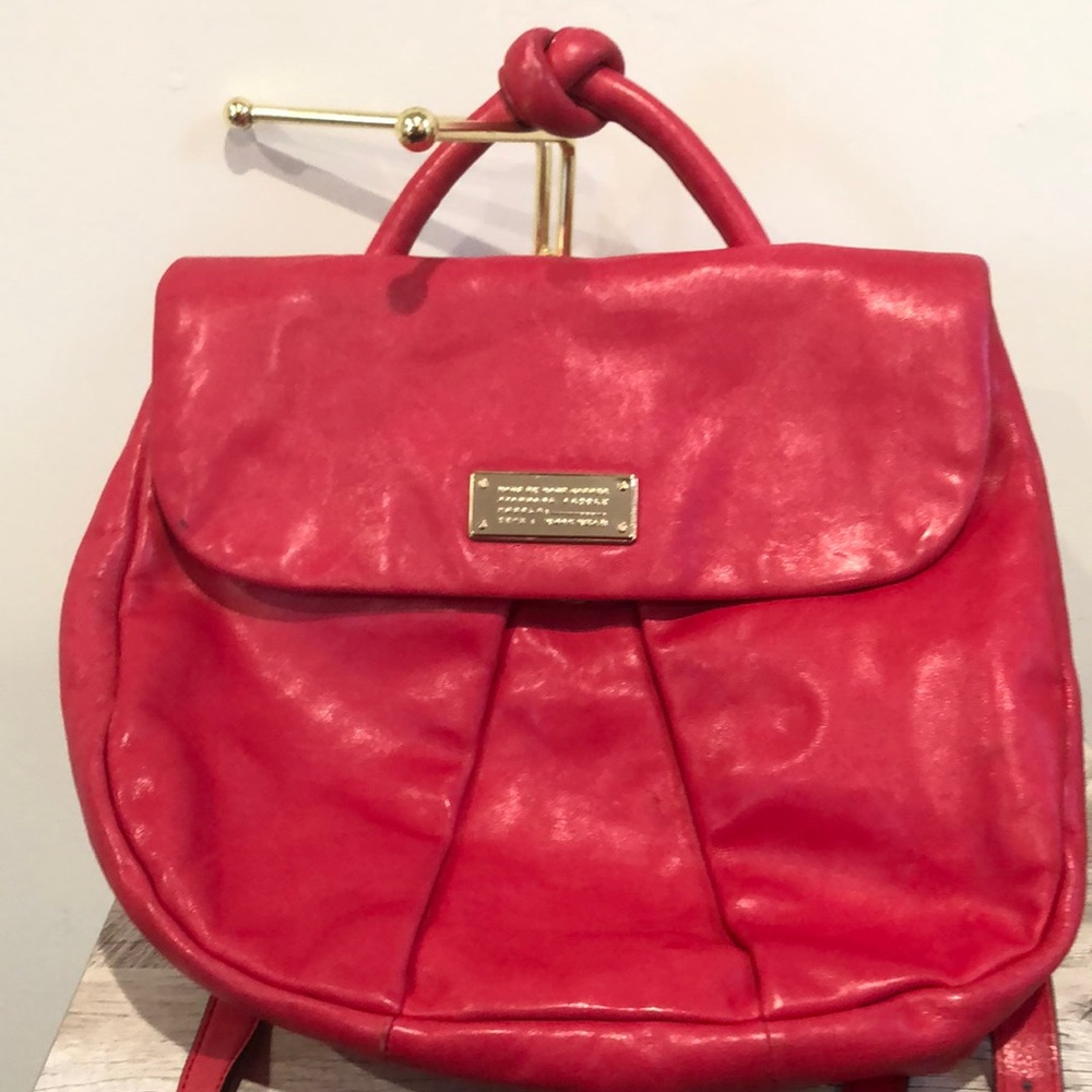 SOLD Marc by Marc Jacobs Red Marchive Leather Backpack - Picture 2 of 8